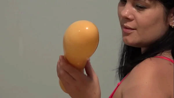 Anal penetration and hole stretching. MILF fucks her beautiful butt and cums.