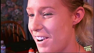 Skinny blonde slut Allison Pierce deepthroats a monster cock and gets her tight anal fucked.