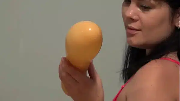 Anal penetration and hole stretching. MILF fucks her beautiful butt and cums.