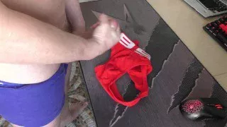 Cum on my boyfriend’s panties -ARTEM SUCHKOV