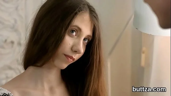 Exquisite slender kitten gets her juicy slit and tiny butthole shagged