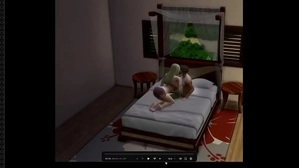 Hot slut getting fucked hard in The Sims