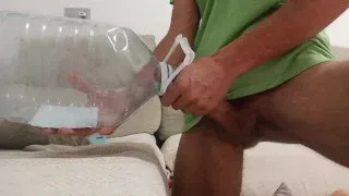 I Put My Huge Lubricated Cock Inside The Bottle And It Felt Like I Was Fucking You!