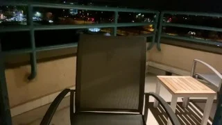 Asian Sissy is Frisky on the balcony – Voyeuristic vid