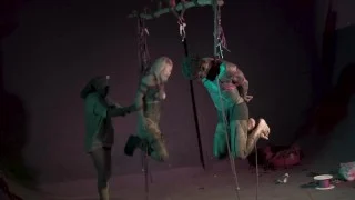 shibari hook suspension – TATTOO couple Bondage in the air