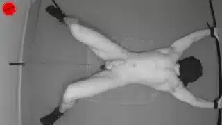 Spread with a dildo in his ass prostate orgasm
