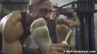 Sweaty hunks bondage feet fetish softcore tickling torment
