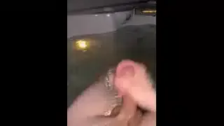 Blowing loads in the hot tub