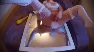 Explosive Squirt Expels Anal Plug After DP with Veggies