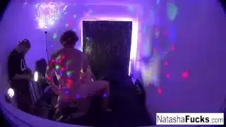 Sexy Natasha Nice rides Robby’s big ole dong until they both cum!
