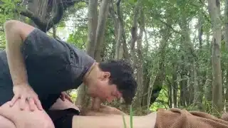 Blowjob in the Woods